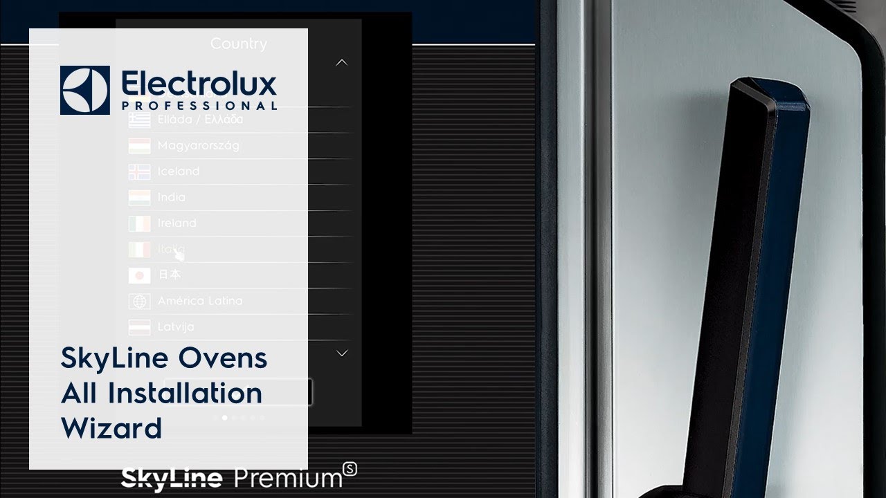 SkyLine Ovens All Installation Wizard | Electrolux Professional - YouTube