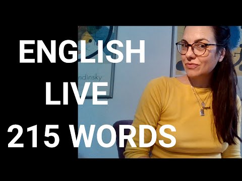 ENGLISH || 215 WORDS B1 LEARN ENGLISH VOCABULARY WITH ME - LIVE - JELENA