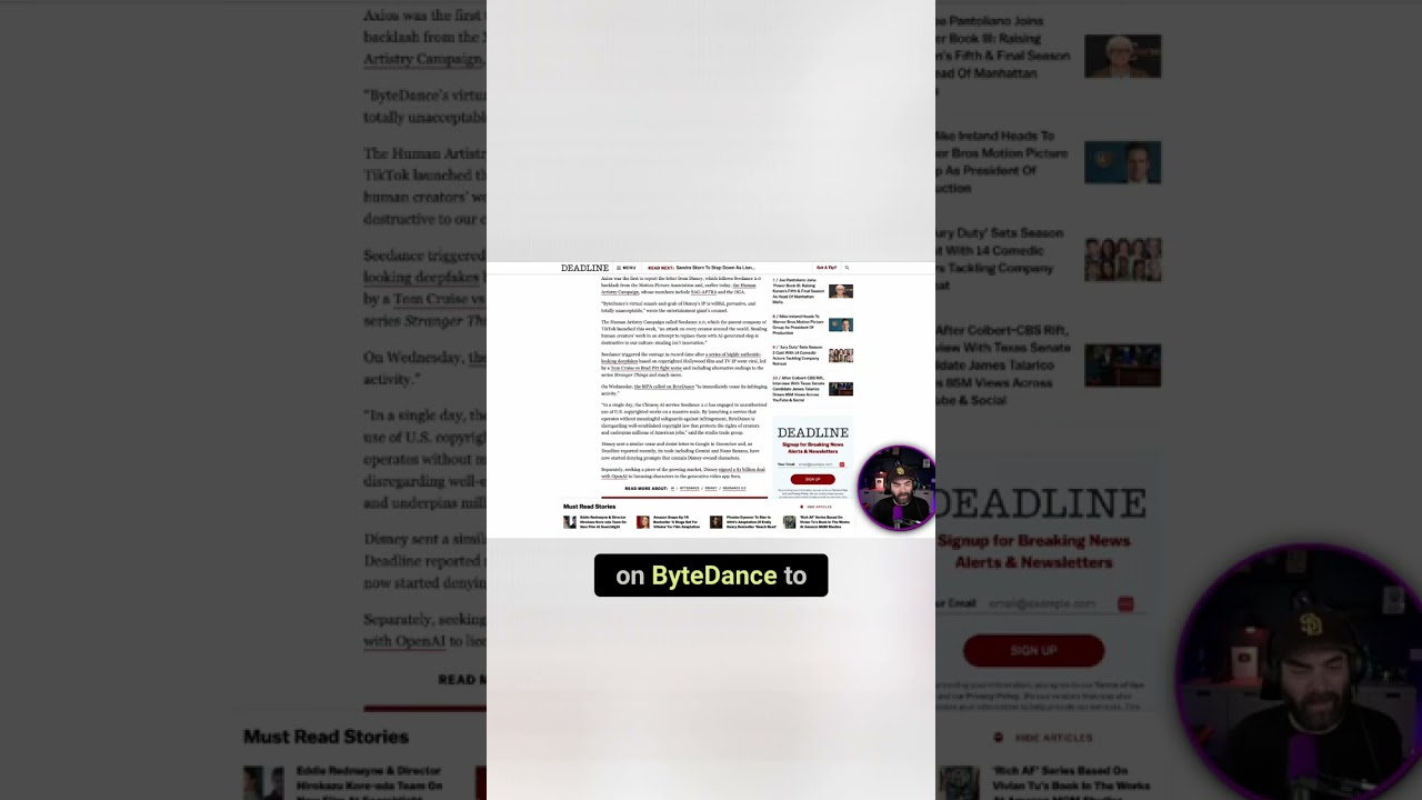 Hollywood Pushes Back On Seedance 2.0 IP Usage