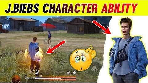 J.Biebs Character Ability 😍 | Free Fire New Event | Justin Bieber Character Ability