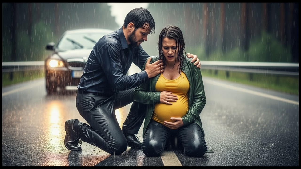 Grávida e Abandonada em Meio à Tempestade, Ela Entra em Trabalho de Parto — Até que um Milionário