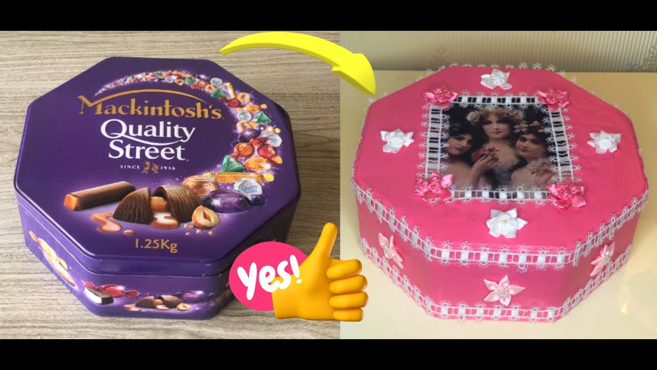 turn your chocolate box to an accessories box تحويل علبة شوكولا إلى علبة إكسسوارات