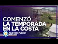 Arrancó la temporada de verano en la costa