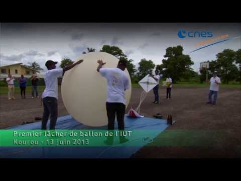 Lâcher de ballon stratosphérique des étudiants de l'IUT Kourou