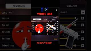 White 444 Secret Sensitivity Setting || All Gun Auto Headshot Sensitivity Settings In Free Fire 2025