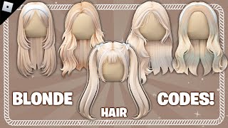 BLONDE HAIR CODES FOR ROBLOX 😮 (2024)