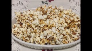 الفشار بالكراميل سهل التحضير للاطفال و العائلة🍿🍿 Sweet Popcorn