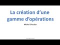 Cration dune gamme doprations routing dans sap