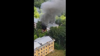 В Москве произошел взрыв в жилом доме. Видео момент взрыва.