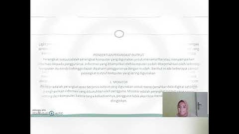 PERANGKAT INPUT DAN OUTPUT// PENGANTAR TEKNOLOGI INFORMASI // MIFTHA NABILA