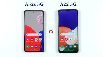 Samsung A52s 5G vs Samsung A22 5G Speed Test & Camera Comparison