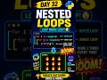 Day 32 Learning Python - Nested Loops #learnpython #python #coding #pythonforbeginners