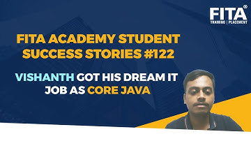 Java Training in Chennai Student Success Stories | Enroll in FITA Academy
