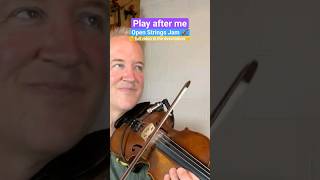 Open Strings Play Along on Fiddle for Beginners #shorts