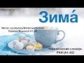 Словарь "Зима" (РКИ, А1-А2)/Winter Vocabulary (Russian, A1-A2)/Winterwortschatz (Russisch, A1-A2)