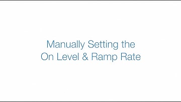 Manually Setting the On Level and Ramp Rate on Insteon Switches