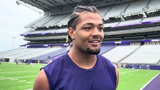 2023 Husky Football Post Practice Interview with WR Rome Odunze