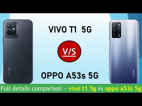 vivo t1 5g vs oppo a53s 5g full details comparison in hindi. camera