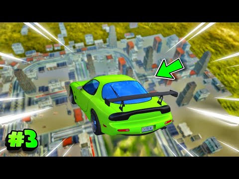 All Cars Falling From LONGEST HIGHT 😱 - Part 3 - Extreme Car Driving Simulator