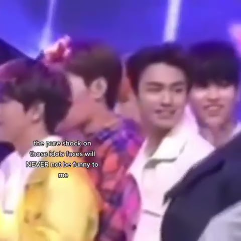 K-pop idols reaction to #Taehyung and #jin being unserious on stage 😂