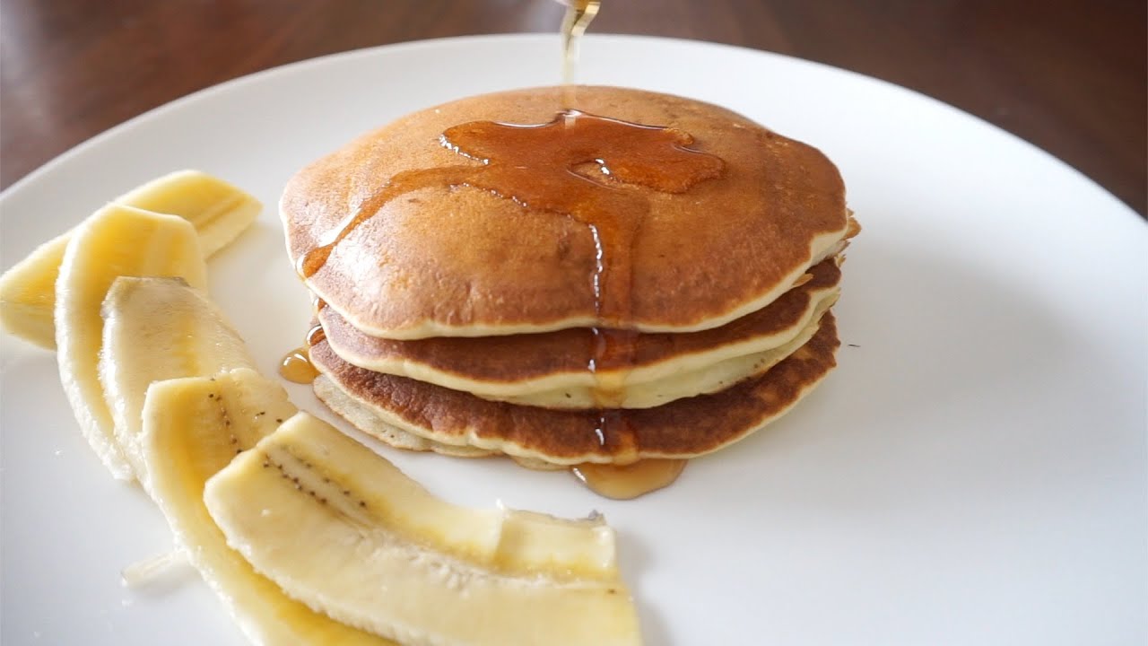 米粉で作る 混ぜて焼くだけ ふわふわバナナ 米粉パンケーキ のレシピ グルテンフリー 米粉パンケーキレシピ