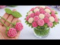 Amazing No One Believes These Are Crochet Roses! 🌹 Amazing Handmade Flowers