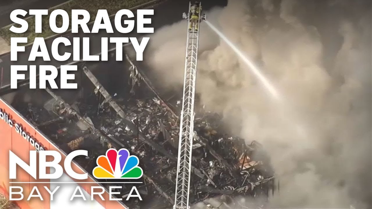 Fire breaks out at Public Storage facility in Richmond - YouTube