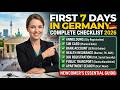 First 7 Days in Germany 🇩🇪– Complete Checklist for Newcomers (2026 Guide)