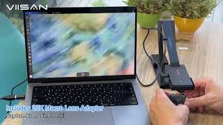 VIISAN VS13AM 4K Document Camera with 20X macro lens Demonstration