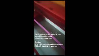 Polyester Webbing Sling6:1 testing