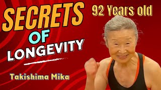 Takishima Mika- 92 years old - Secrets of a fitness trainer from Japan