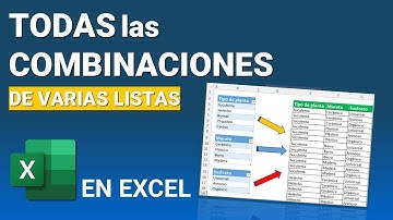 Generar TODAS las combinaciones posibles a partir de varias listas en Excel