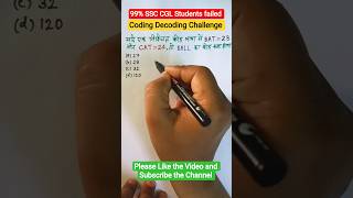 90% लोग इस Coding Decoding Question में Fail 😳#shorts #shortsfeed #reasoning #reasoningtricks