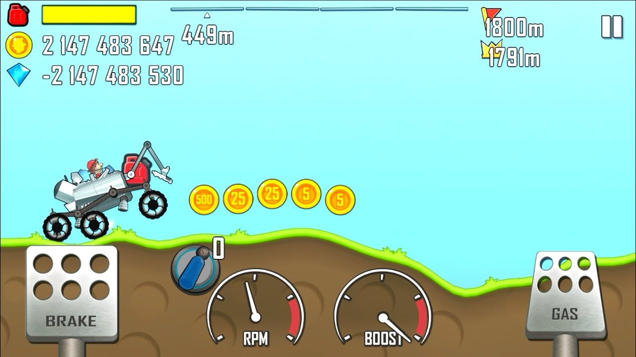 Hill Climb Racing Hack Mod Gameplay Walkthrough Part 2Moonlander