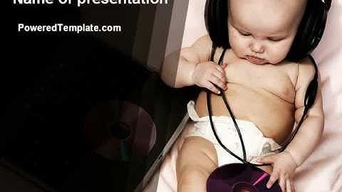 Hi-Tech Baby PowerPoint Template by PoweredTemplate.com