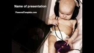 Hi-Tech Baby PowerPoint Template by PoweredTemplate.com