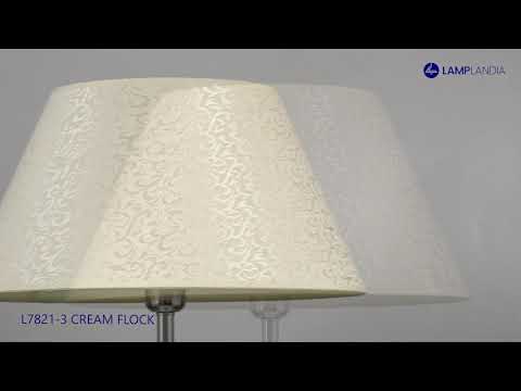 Абажур L7821 3 CREAM FLOCK Lamplandia