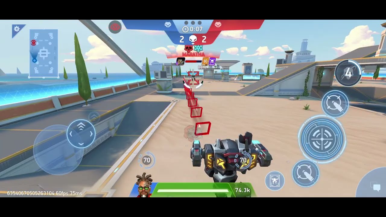 Playing friendly battle with my friend