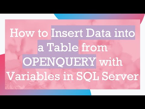 How to Insert Data into a Table from OPENQUERY with Variables in SQL Server