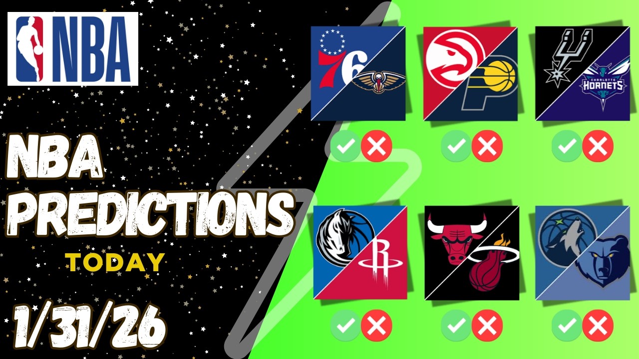 6 Nba Picks Today 1/31/26 | NBA Predictions Today | NBA Picks and Predictions Today