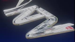 NTV newspaper flip Logo animation