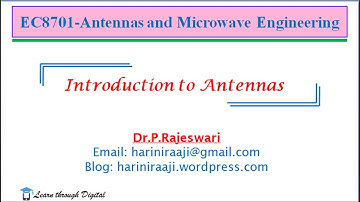 Lecture 2 : Introduction to Antennas