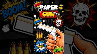 Easy paper gun that works🔫💯 #craft #papercraft #howto #diy