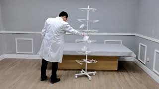 10157+2x19485 candy bin display stand 24 tubs dispenser retail rack fixturedisplays 3D