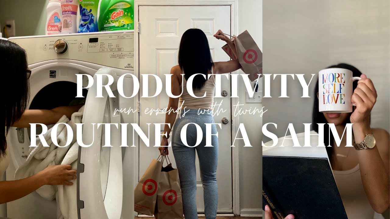 Productivity Routine | Day In The Life Of A SAHM | Running Errands w/ Twins