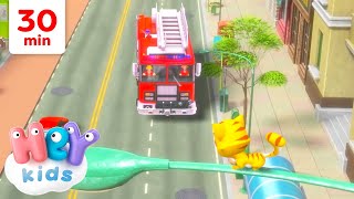 Das Feuerwehrauto und mehr Lieder auf den Fahrzeugen! 🚒 | HeyKids - Kinderlieder TV