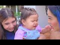 Karla Bustillos! 24 HORAS SIENDO PAPS DE NASYA CON SPAY Y RENATA