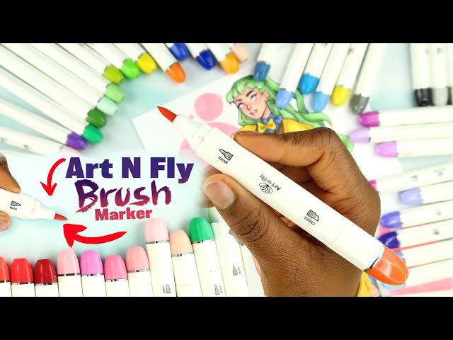 25 Dual Tip Color Brush Pen Set - Art-n-Fly