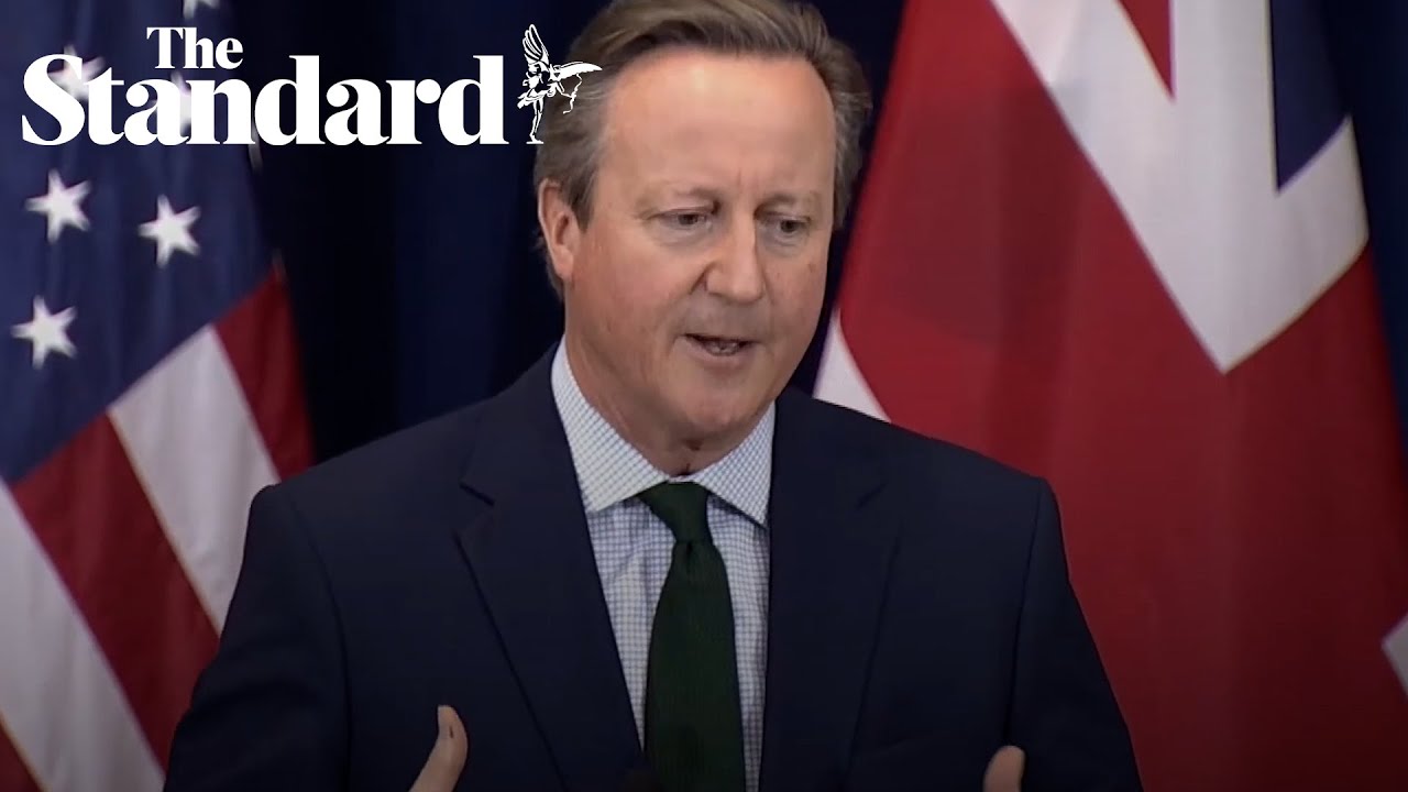 Lord Cameron denies political interference as he urges US to pass Ukraine aid