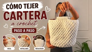 🧶 Cómo Hacer una Cartera en Crochet Paso a Paso | Tutorial Fácil para Principiantes